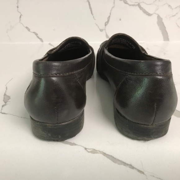 Clarks Bendables Brown Leather Loafer US 6.5 M - Picture 7 of 8
